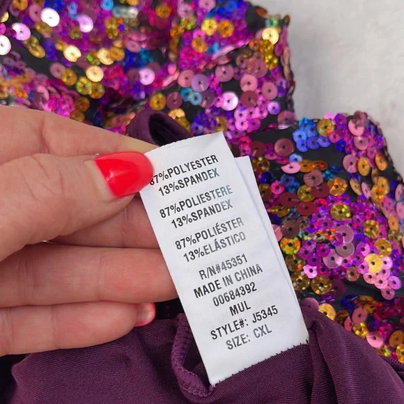 NWT Curtain call costumes sequence performance/dance dress and headband - Picture 10 of 16